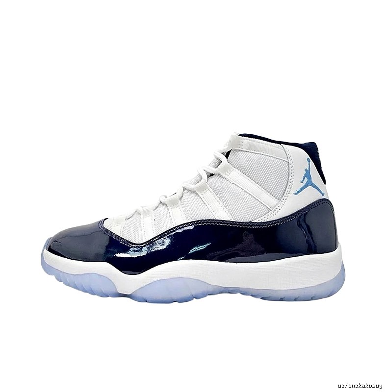 Air Jordan 11 High Blue and White Shoes