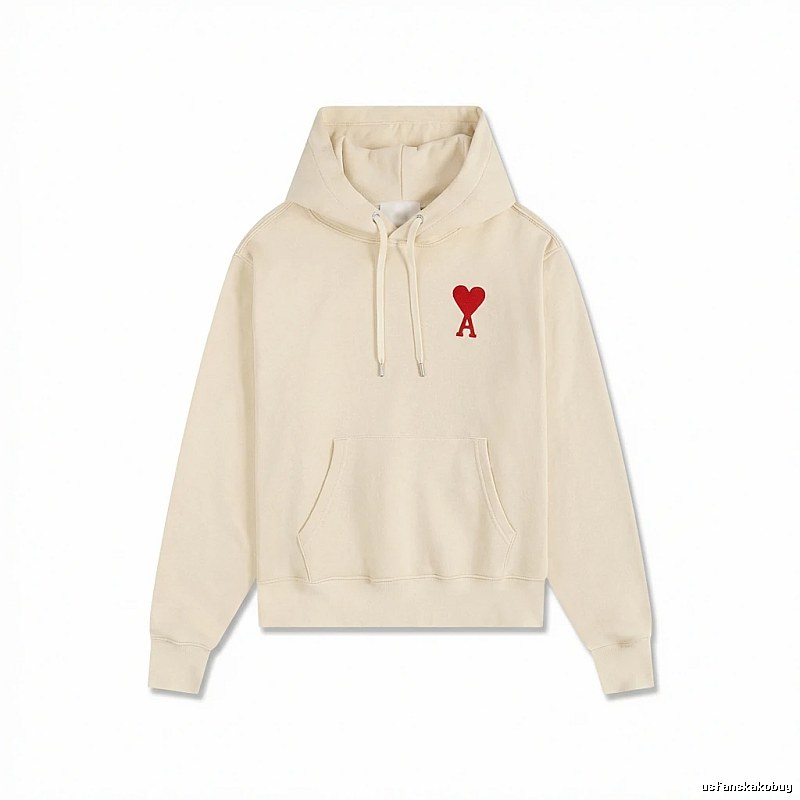 AMI Love Pattern Beige Sweatshirt