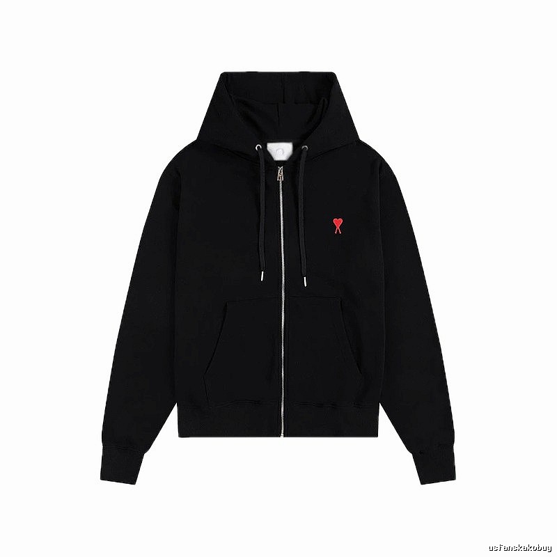 AMI Love Trend Brand Black Hoodie