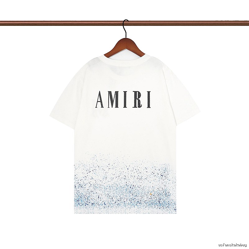 Amiri Relaxed Graphic T-shirt White Blue Amiri with Designer-Inspired Detail
