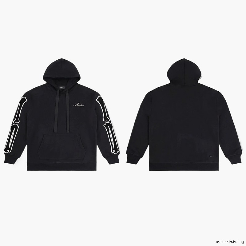 AMIRI Skull Style Black Hoodie