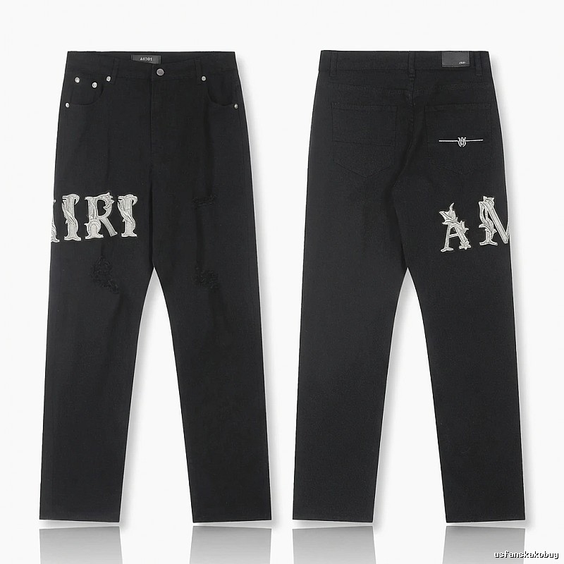 AMIRI vintage-style black jeans
