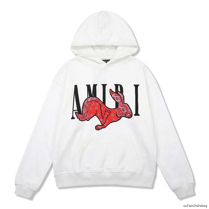 AMIRI White Sweatshirt with Rabbit Print