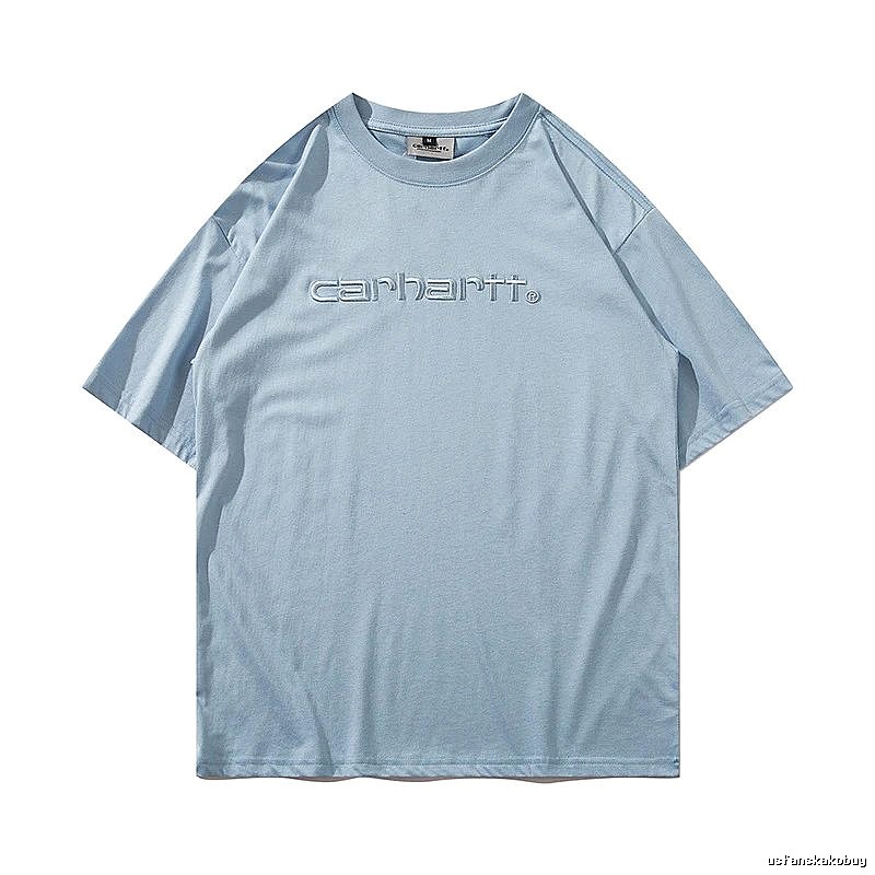 Carhartt Classic Logo T-shirt Light Blue Subtle for Daily Styling