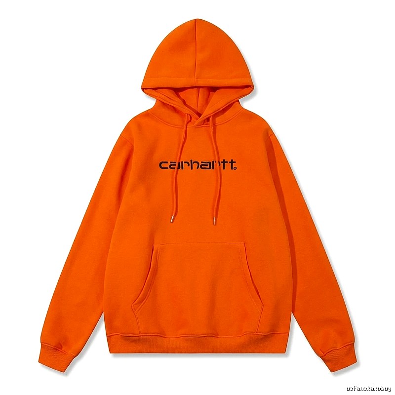 Carhartt orange minimalist style sweatshirt