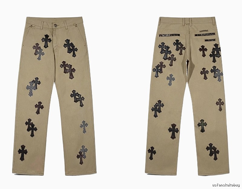 Chrome Hearts Cross Vintage Khaki Pants
