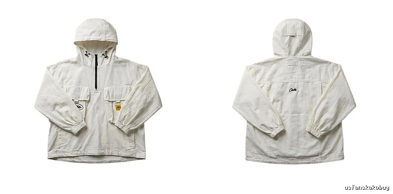 Corteiz Workwear Style White Jacket