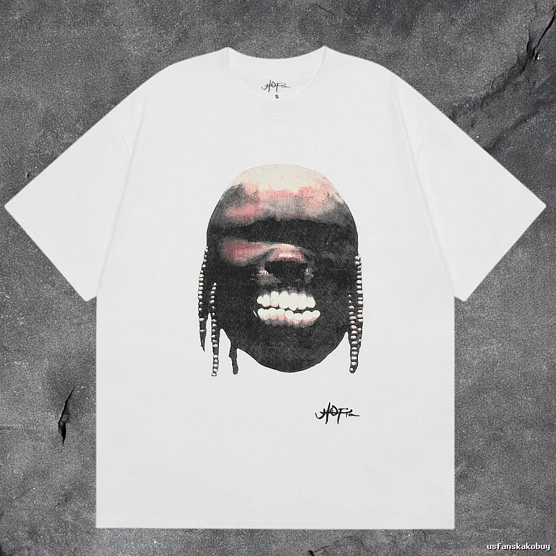 Denim Tears White Graphic T-Shirt Clean Colorway