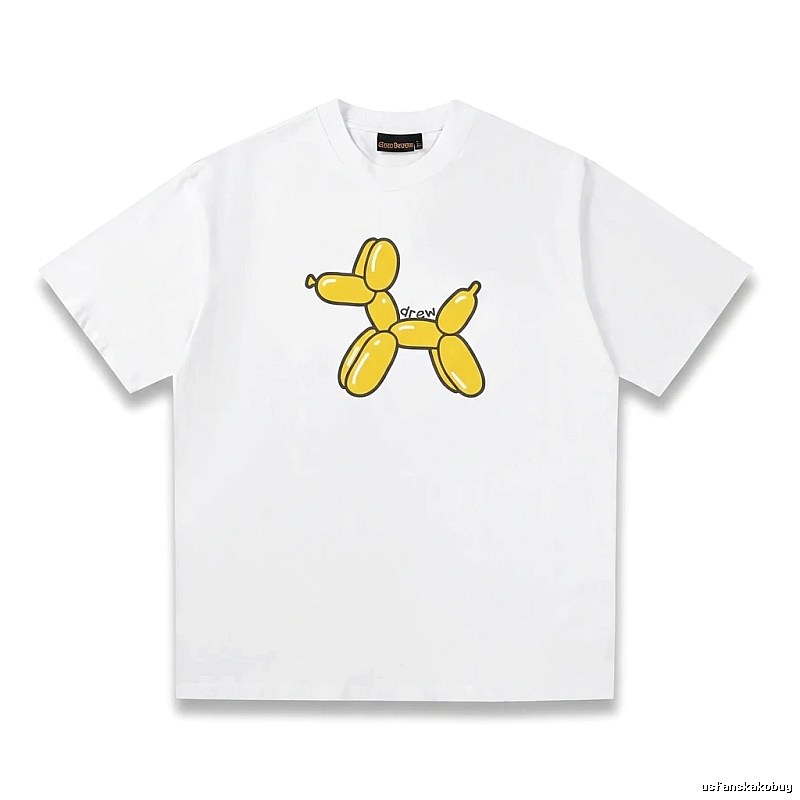 DREW Balloon Dog Simple White T-shirt