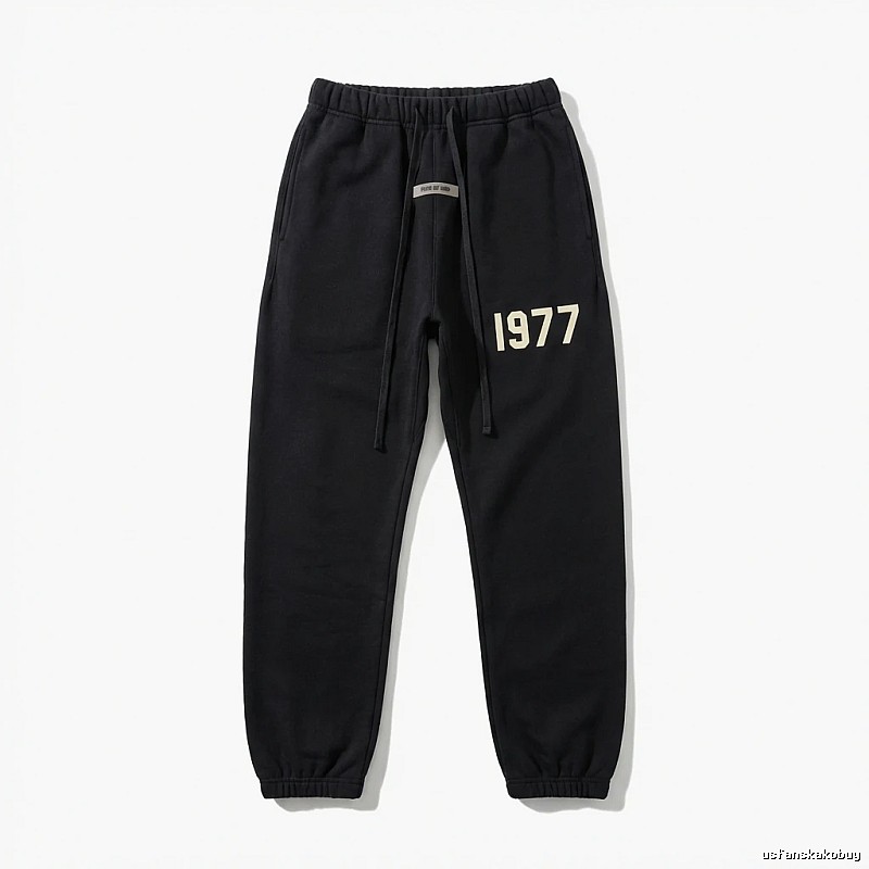 ESSENTIALS 1977 Casual Black Sweatpants