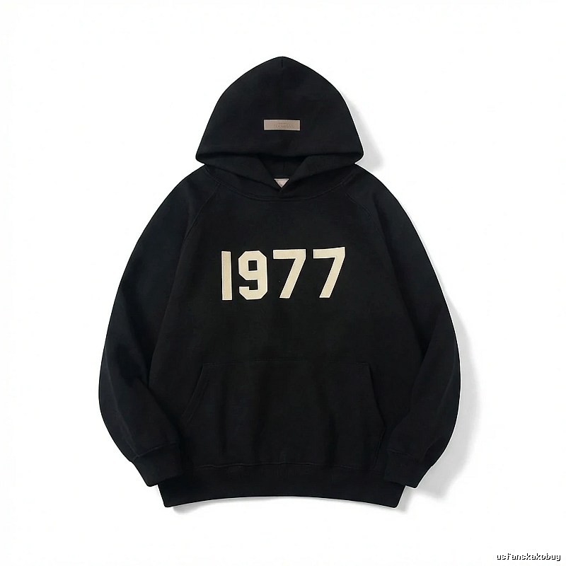 ESSENTIALS 1977 Series Black Sweatshirt