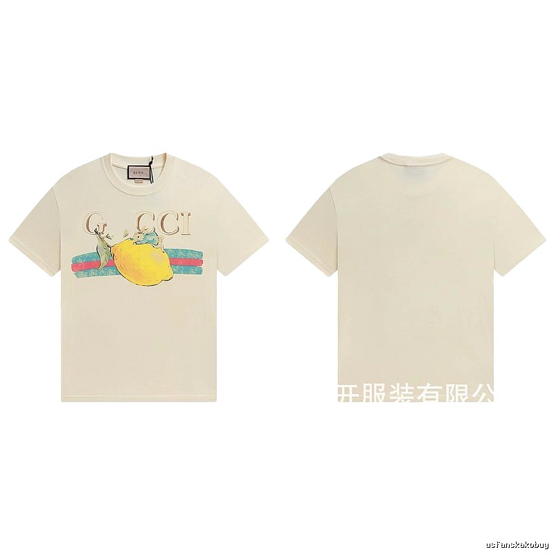 Gucci Vintage-style Off-white Lemon Print T-Shirt