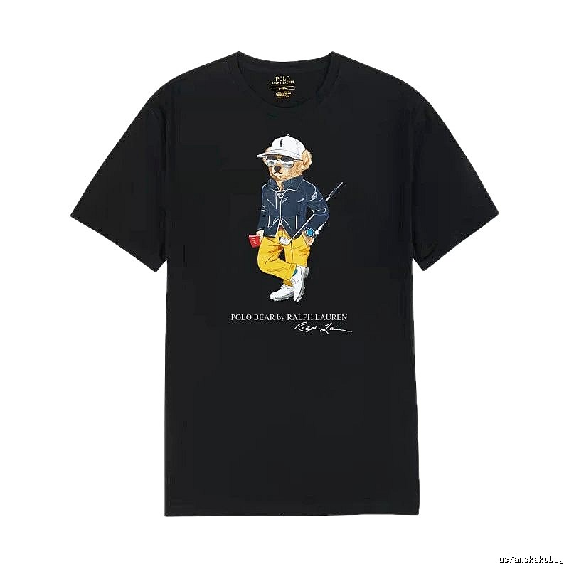 Ralph Lauren Polo Bear Trendy Cool Black T-shirt