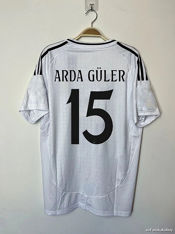 Real Madrid Relaxed Bellingham #5 soccer jersey White Real Madrid with Designer-Inspired Detail