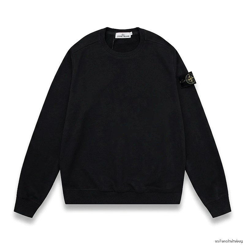 Stone Island basic black sweatshirt