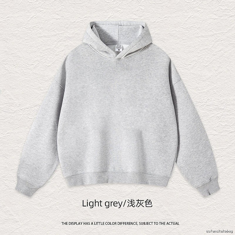 Streetwear Blank pullover hoodie Black Minimal A with Logo Accent