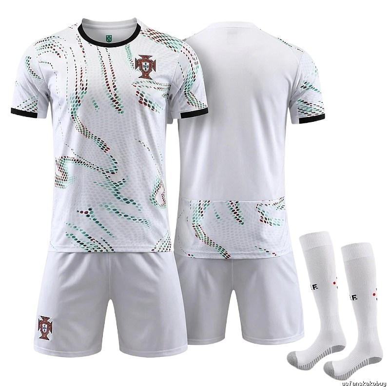 The trendy white of the Portuguese team uniform.