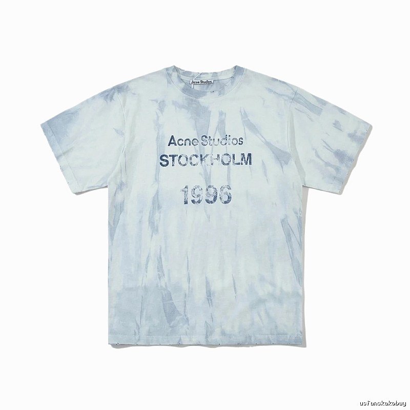Acne Studios Tie - Dye Style White T - Shirt