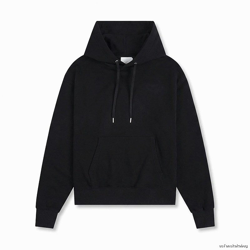 AMI Basic Style Simple Black Hoodie