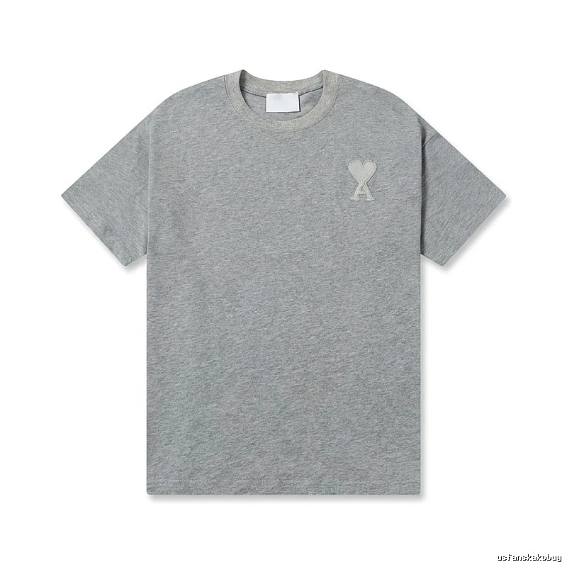 AMI Love Simple Style Gray T-shirt