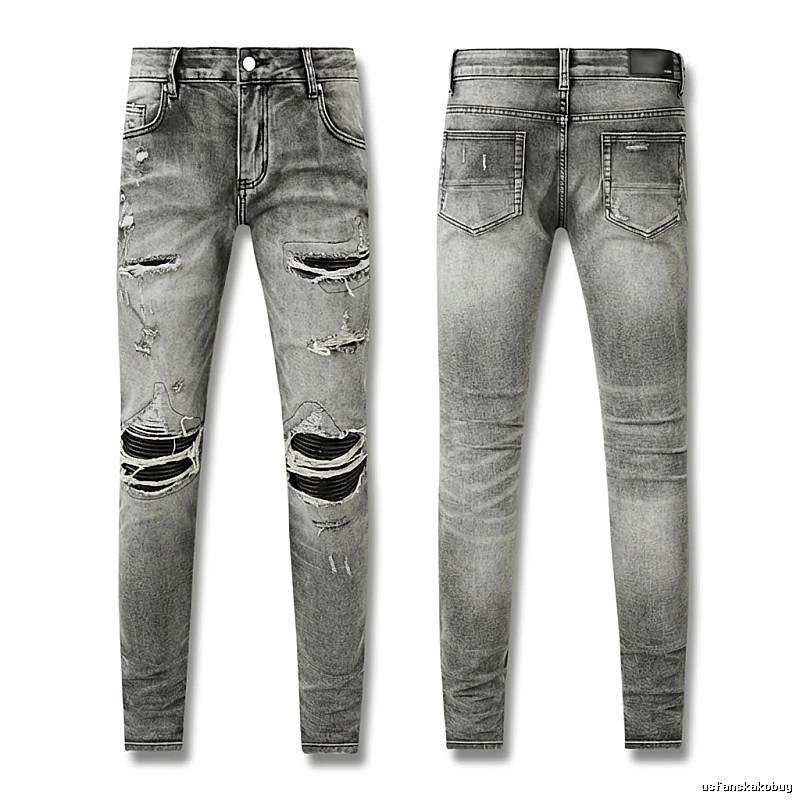 AMI Ripped Trendy Brand Jeans