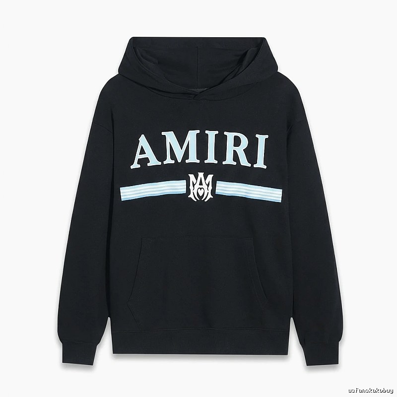 AMIRI letter-printing style black sweatshirt
