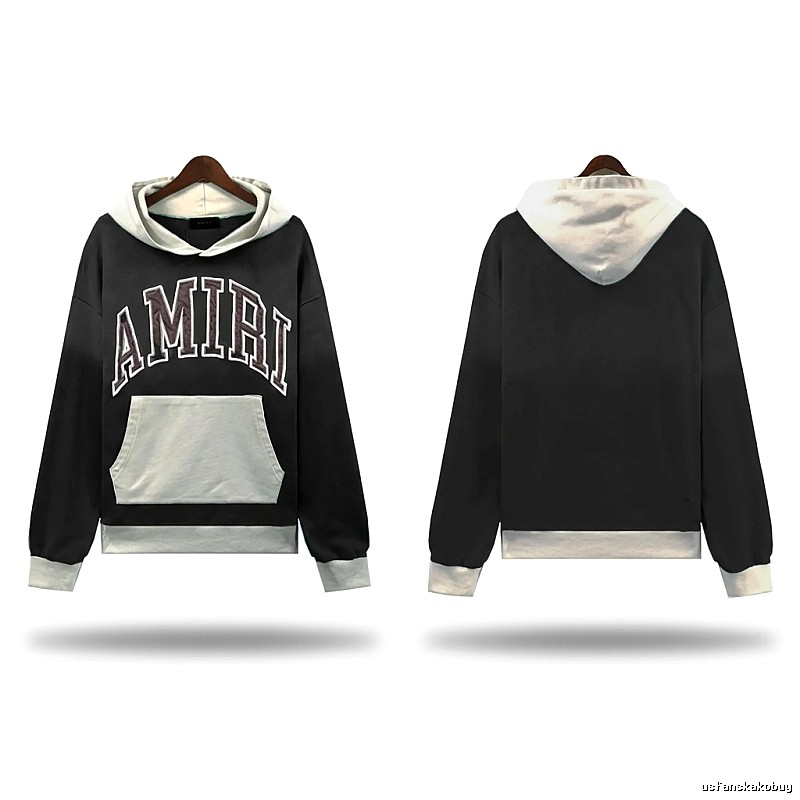 AMIRI Letter Trend Brand Black Sweatshirt