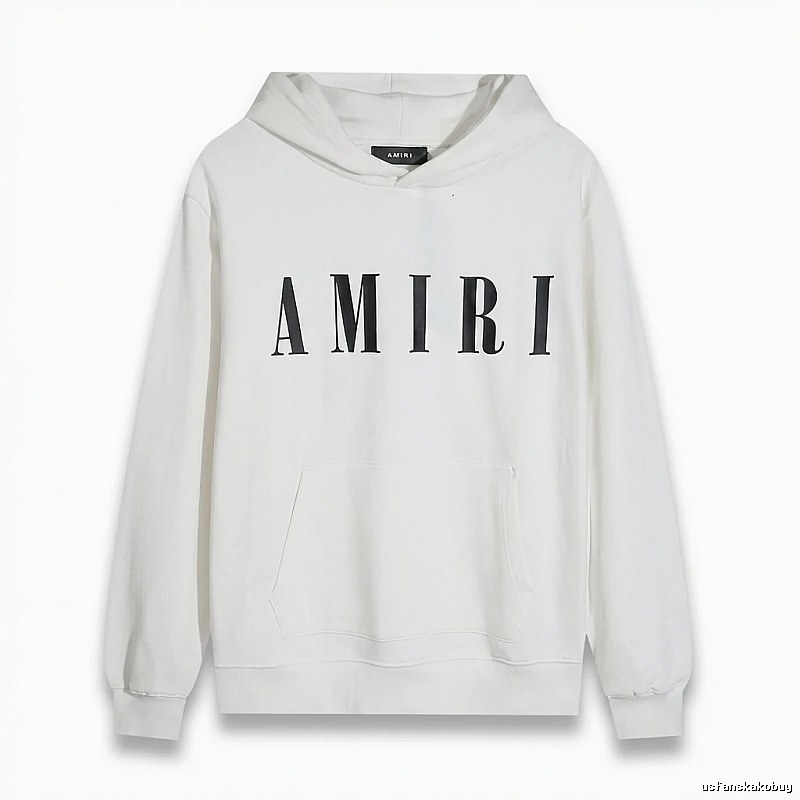 AMIRI simple style white hoodie