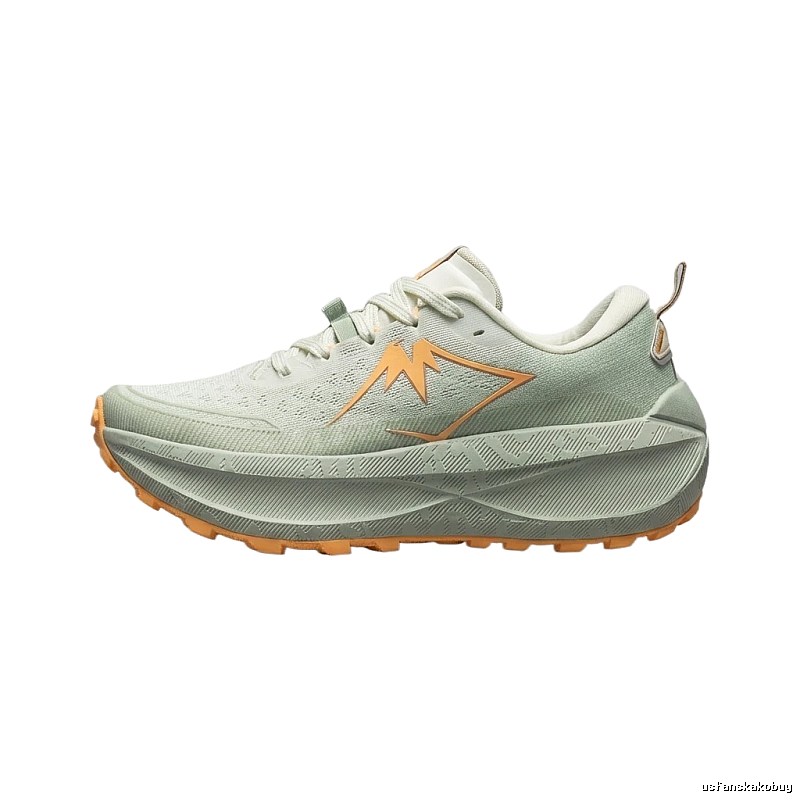 ASICS lightweight sporty light green running shoes