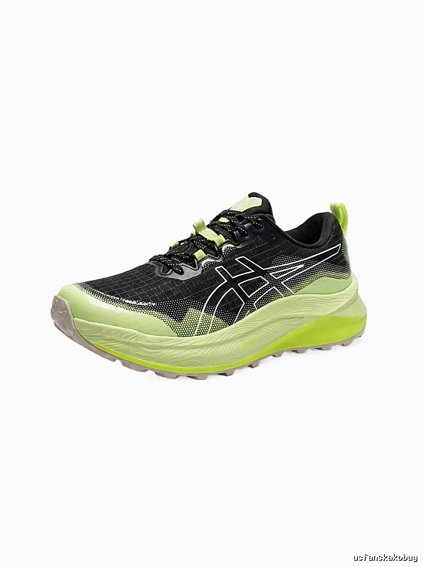ASICS Off-Road Black and Green Sports Shoes