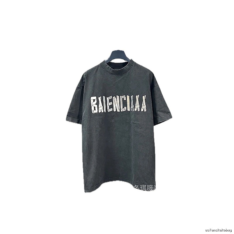Balenciaga alphabet style black T-shirt