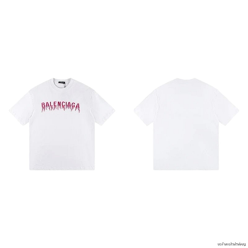 Balenciaga Blood Drop Collection Street Style White T-Shirt