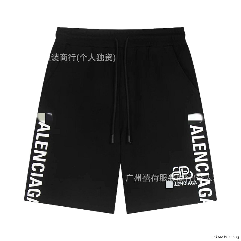 Balenciaga casual style black shorts