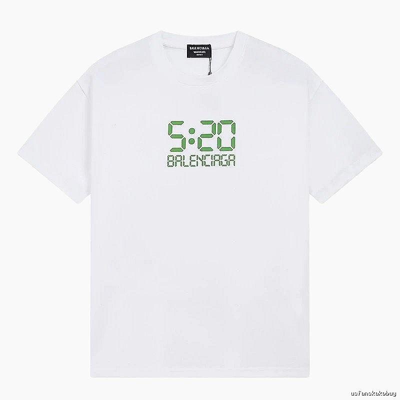 Balenciaga digital-style white T-shirt