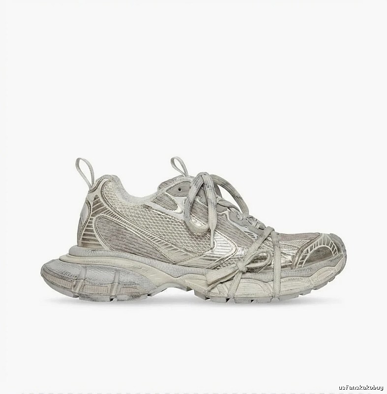 Balenciaga Retro Silver Sneakers
