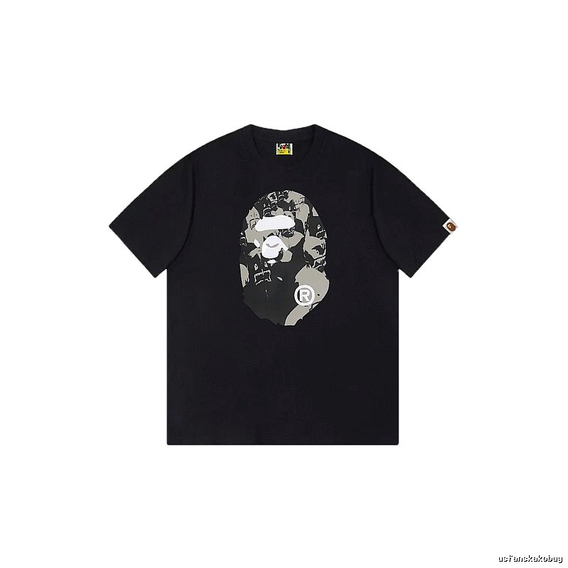 Bape Ape Head Camouflage Style Short-Sleeve Shirt