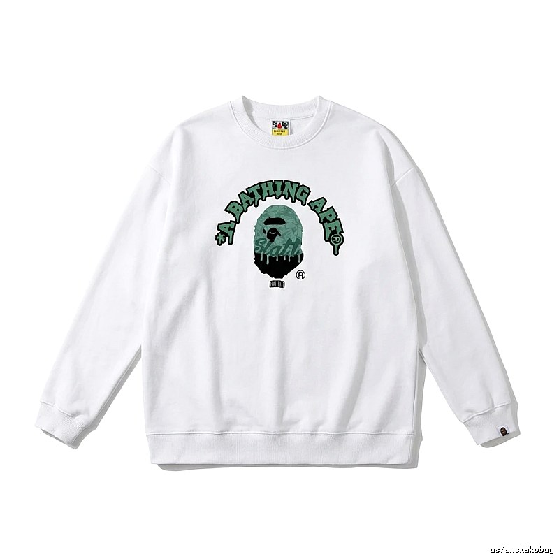 Bape Ape Head Cool White Sweatshirt