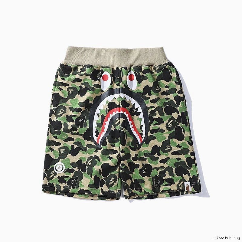 Bape camouflage shark-style shorts