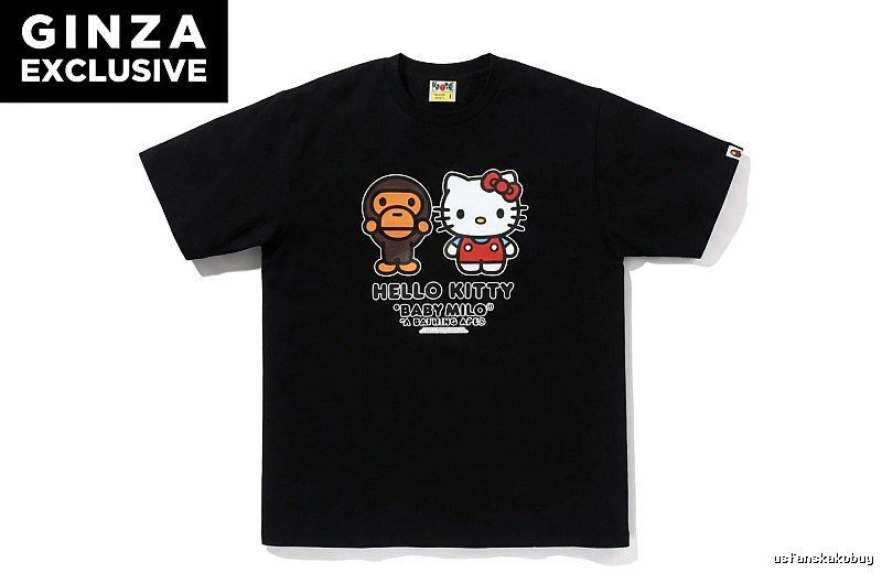 Bape Co-branded Hello Kitty Black T-shirt