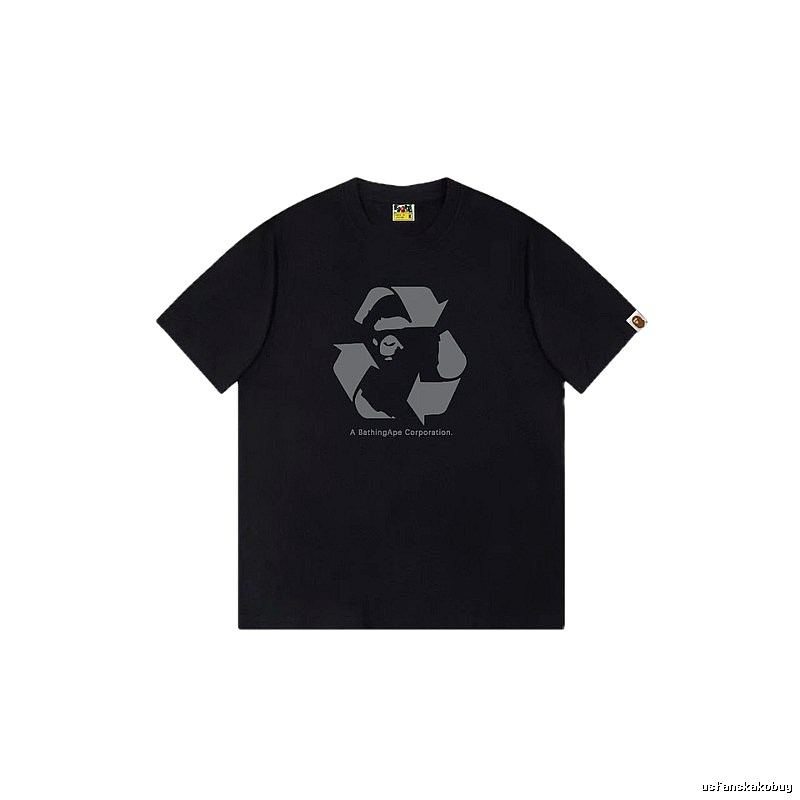 Bape Recycling Series Black Short Sleeve
