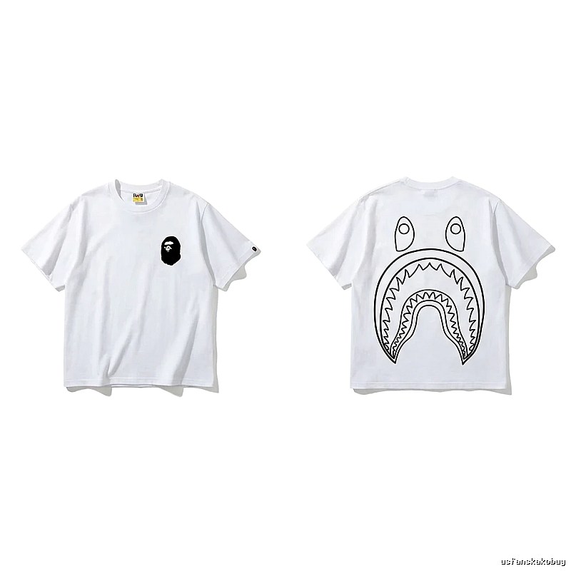 Bape Shark Series Simple White T-shirt