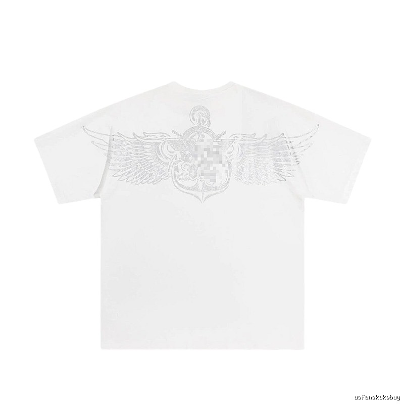 BOY Wing Print Street Style White T-Shirt