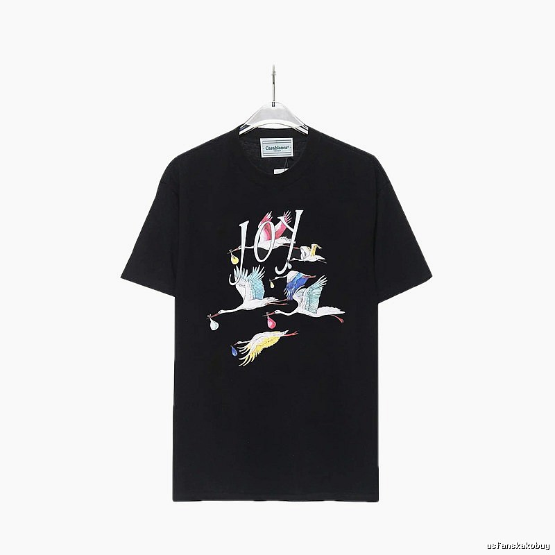 Casablanca Crane Style Black T-shirt
