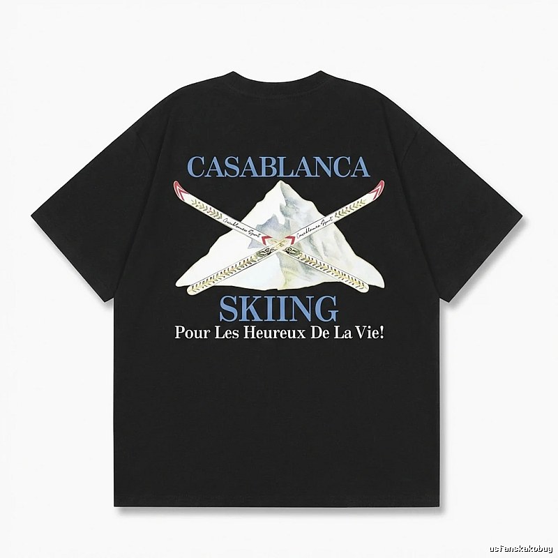 Casablanca Ski Style Black T-shirt