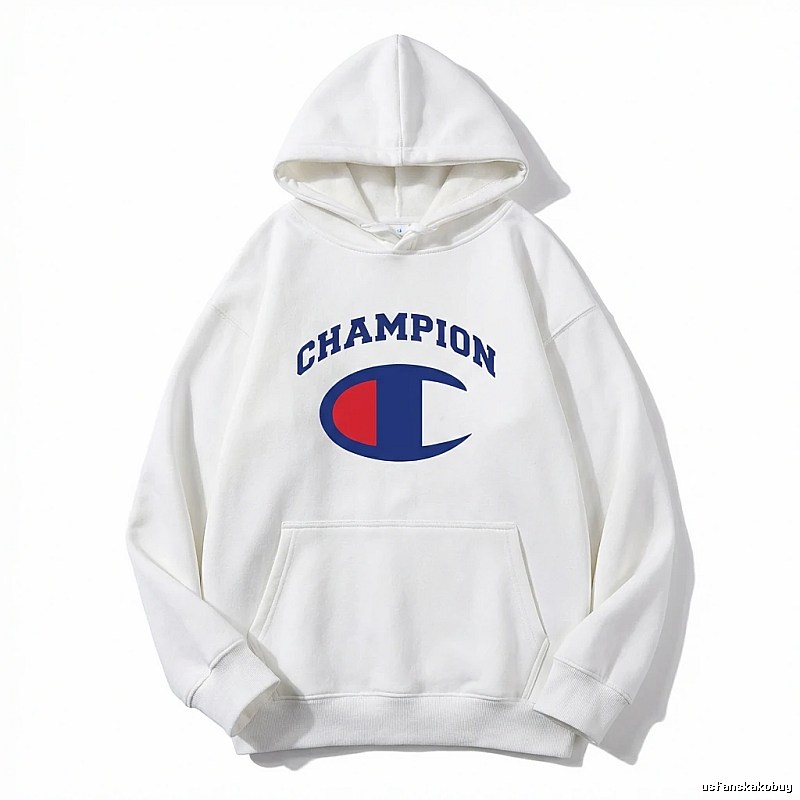 Champion classic white hoodie.