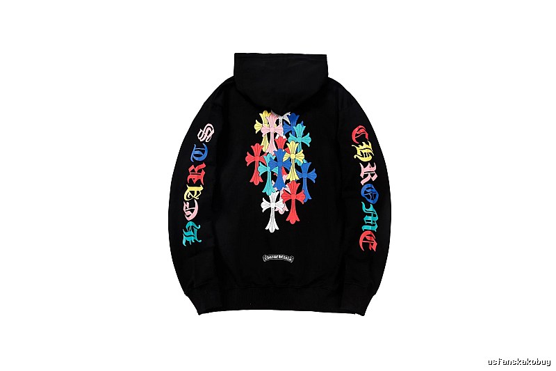 Chrome Hearts 2088-39 Black Cross Graphic Hoodie Resort Wear