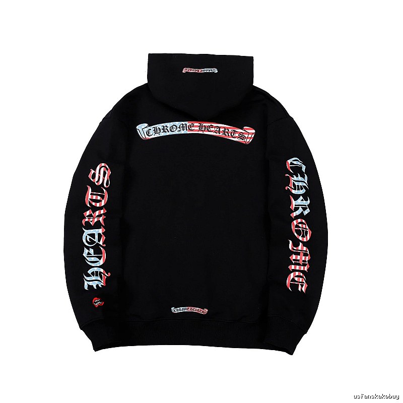 Chrome Hearts 2088-78 Black Cross Graphic Hoodie Training Look