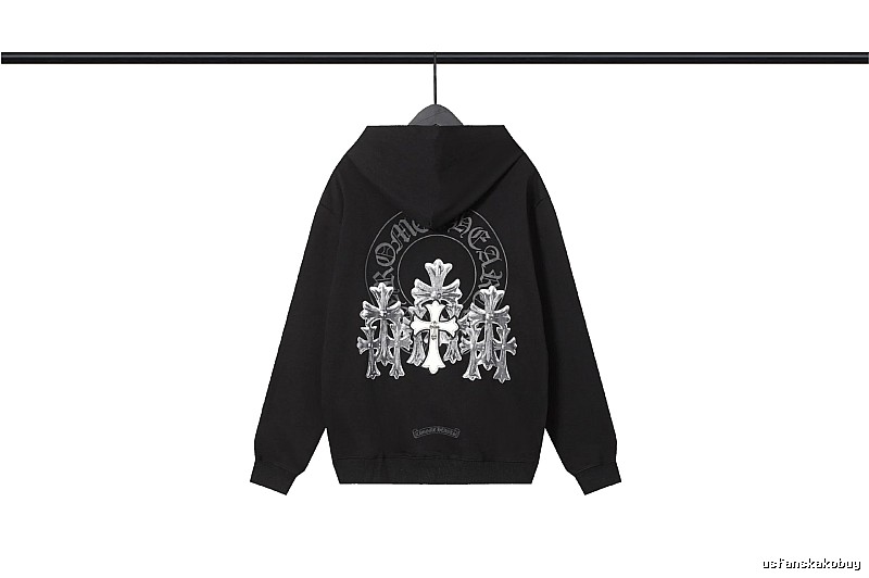 Chrome Hearts 2089-72 Black Cross Graphic Hoodie Easy Pairing