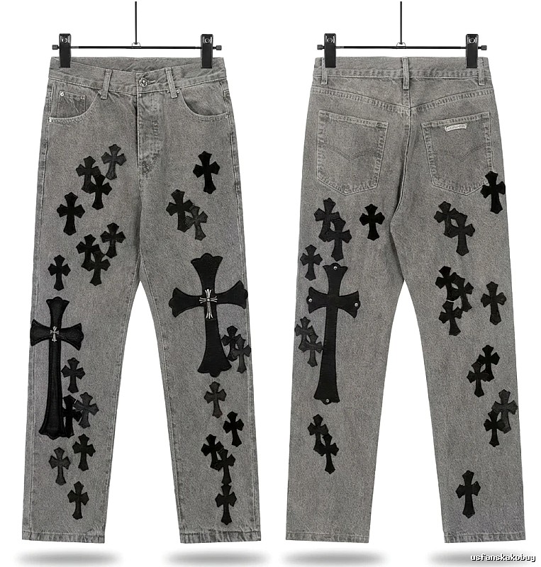 Chrome Hearts Cross Grey Jeans