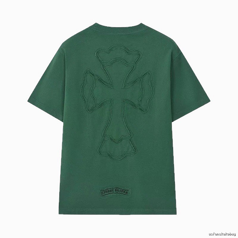 Chrome Hearts Cross High Street Style Green Short-sleeve T-shirt